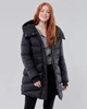 Пуховик женский - зимний пуховик Hollister HC8687W S Черный - изображение 1