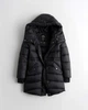 Пуховик женский - зимний пуховик Hollister HC8687W S Черный - изображение 2