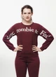 Свитшот женский Abercrombie & Fitch AF8980W M Бордовый - изображение 1