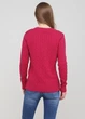 Пуловер женский - пуловер Tommy Hilfiger TH1426W XS Малиновый - изображение 4
