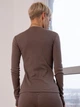 Лонгслив длинный женский Leinle 1631 XL Коричневый (4821631430045) - изображение 2