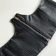 Широкий пояс ремінь ремінець поясок на блискавці Honey Fashion Accessories One Size чорний (16-14) - зображення 6