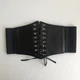 Широкий пояс-корсет пояс на шнурівці Honey Fashion Accessories One Size чорний (16-6) - изображение 2