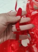 Сексуальний комплект. Новорічний сексуальний пеньюар. Різдвяний костюм. Розмір XL. Червоний - зображення 7