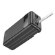 Powerbank Hoco J86B 60000 mAh Type-C з ліхтариком та швидкою зарядкою Чорний G-6769 - изображение 3