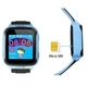 Детские часы телефон Smart baby watch Qi529 GPS с камерой, прослушиванием, трекером, Голубой - изображение 4