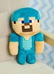 Детская игрушка из игры Minecraft (Майнкрафт) Стив Steve Mojang 18 см (Happy Explorer Diamond Steve) Голубой - изображение 3