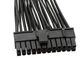 Кабель удлинитель питания переходник АТХ / ATX питания 20 см 24 -24 PIN Черный - изображение 7