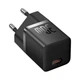 Мережевий зарядний пристрій Type-C з швидкою зарядкою GaN5S Fast Charger(mini) 30W блок живлення Black, Baseus (CCGN070401) - зображення 1