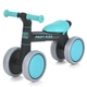 Біговел (велобіг) дитячий чотириколісний PROFI KIDS MBB 1014-4 з піно колесами EVA 7", Чорно-бірюзовий - зображення 2