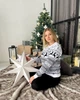 Женский новогодний свитер с оленями "Deer" Белый, размер M - изображение 2