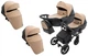 Коляска 2 в 1 для двойни Bair Kiwi DUO ECO BKD-18/15 капучино / черный - изображение 1