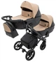 Коляска 2 в 1 для двойни Bair Kiwi DUO ECO BKD-18/15 капучино / черный - изображение 2