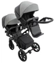 Коляска 2 в 1 для двойни Bair Kiwi DUO ECO BKD-21/15 серый / графит - изображение 7
