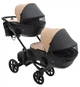 Коляска 2 в 1 для двойни Bair Kiwi DUO ECO BKD-18/15 капучино / черный - изображение 5