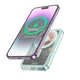 Power bank Hoco Q14 PD20W+QC3.0 5000 mAh с быстрой беспроводной зарядкой и дисплеем повербанк Mint - изображение 2