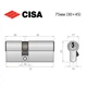 Циліндр CISA ASIX P8 75 (30*45) нікель матовий 3 ключі - зображення 8