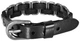 Кожаный браслет с металлическими вставками Black - изображение 4