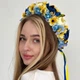 Украинский национальный веночек обруч украшение на голову с желто-синими лентами - изображение 4