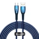 Кабель USB Type-C > USB Baseus Glimmer Series Fast Charging Data Cable 100W 2.0 m (CADH000503) Blue - зображення 1