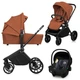 Универсальная коляска 3 в 1 Lionelo MIKA PLUS 3IN1 BROWN RUST - изображение 1