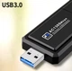 Двухдиапазонный сетевой адаптер WiFi беспроводной переходник с USB 3.0 и 2.4G + 5G, 1300 Мбит/с, черный "S" (92982393) - изображение 5