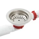 Сифон для мойки Polmark 40мм х 3 1/2" пластик белый - изображение 3