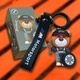 Брелок для BMW у стилі Motorsport Ведмедик Аксесуари БМВ Брелоки bmw Чорний з ключем та колесом 7 см - зображення 2