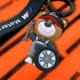 Брелок для BMW у стилі Motorsport Ведмедик Аксесуари БМВ Брелоки bmw Чорний з ключем та колесом 7 см - зображення 3