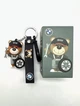 Брелок для BMW у стилі Motorsport Ведмедик Аксесуари БМВ Брелоки bmw Чорний з ключем та колесом 7 см - зображення 8
