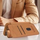 Кожаный чехол-книжка Nillkin Qin Prop для Apple iPhone 16 (6.1") Brown - изображение 5