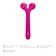 Электронный ультразвуковой ролик для лица GESKE Sonic Facial Roller 4в1 magenta - изображение 3