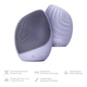 Электронная ультразвуковая щетка для лица GESKE Sonic Facial Brush 5в1 purple - изображение 5