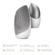 Электронная звуковая термо щетка для лица GESKE Sonic Thermo Facial Brush 6в1 white - изображение 7