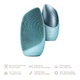 Электронная звуковая термо щетка для лица GESKE Sonic Thermo Facial Brush 6в1 turquoise - изображение 6