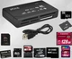 Картридер USB 2.0 All in 1 MS/microSD/SDHC/T-Flash/M2 кардрідер Card Reader Чорний - зображення 2