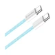 Дата кабель USB-C to USB-C 1.0m 60W 3.0А blue ColorWay (CW-CBPDCC061-BL) - изображение 2