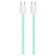 Дата кабель USB-C to USB-C 1.0m 60W 3.0А green ColorWay (CW-CBPDCC061-G) - зображення 7