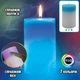 Восковая свеча "Хамелеон" Candled Madic 7 color синяя с LED подсветакой меняет свечение - изображение 1