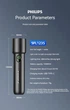 Акумуляторний ліхтар Philips SFL1235, ліхтарик із зарядкою від USB Type-C - зображення 13