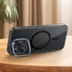 Магнітний прозорий чохол Premium hoco. AS9 Invisible magnetic Magsafe для Apple iPhone 16 Pro накладка для телефону айфон 16 про з кутовими повітряними подушками, прихована підставка для об’єктива Black - зображення 3