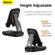 Подставка для гаджетов Baseus Seashell Series Folding Phone Stand B10551500111-00 Black - изображение 5