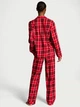 Піжама Фланель (сорочка + штани) Victoria's Secret Long Pajama Set S Клітинка (26926569) - зображення 2