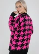 Светр "Донна" Чорно-малиновий 44-48 Oversize Anika 000005543 - изображение 3