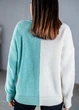 Светр "Кетрін" Білий-Мята 44-48 Oversize Anika 000005536 - изображение 3