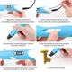 3D ручка с LCD дисплеем UFT Pen 2 3D принтер для рисования голубая (UFT3Dpen2blue) - изображение 4