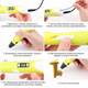 3D ручка з LCD дисплеєм UFT Pen 2 3D принтер для малювання Жовта (UFT3Dpen2yellow) - зображення 4