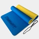 Коврик для йоги и фитнеса EasyFit TPE+TC 6 мм двухслойный синий-желтый - изображение 1