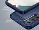 Чохол Lenuo Carbon Fiber для Samsung Galaxy A05s A057G Navy Blue - изображение 4
