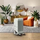 Масляный Радиатор Обогреватель 1500 Вт 7 Секций до 15 кв.м Volteno VO0272 1500W с Термостатом на Колесиках Белый - изображение 7